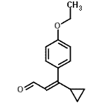 CAS 登录号：119544-44-4， (2Z)-3-环丙基-3-(4-乙氧基苯基)丙烯醛