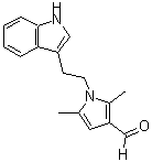 CAS 登录号：119636-71-4， 1-[2-(1H-吲哚-3-基)乙基]-2,5-二甲基-1H-吡咯-3-甲醛