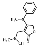 CAS 登录号：119648-09-8， 3-[(二甲基氨基)甲基]-4-[甲基(苯基)氨基]-2(5H)-呋喃酮