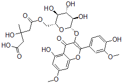 CAS#: 119725-29-0, Rhamnazin-3-O-(6''-hydroxymethylglutaryl)glucoside