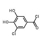 CAS 登录号：119735-20-5， 3-氯-4,5-二羟基苯甲酰氯化物