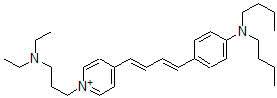 CAS 登录号：119738-64-6， N,N-二丁基-4-[(1E,3E)-4-[1-(3-二乙基氨基丙基)吡啶-1-鎓-4-基]丁-1,3-二烯基]苯胺