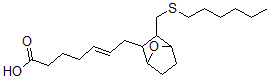 CAS#: 119785-54-5, 7-(3-((Hexylthio)Methyl)-7-Oxabicyclo(2.2.1)Hept-2-Yl)-5-Heptenoic Acid, (+)-Isomer