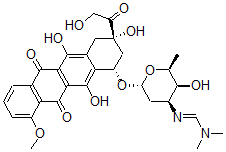 CAS#: 119864-31-2, 3'-Desamino-3'-Dimethylformamidinedoxorubicin