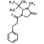 CAS#: 119906-46-6, Benzyl (2R)-3-Methyl-2-(2-Methyl-2-Propanyl)-4-Oxo-1-Imidazolidinecarboxylate