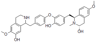 CAS#: 120091-14-7, (1S,3S)-1-[[4-Hydroxy-3-[4-[(7-Hydroxy-6-Methoxy-1,2,3,4-Tetrahydroisoquinolin-1-Yl)Methyl]Phenoxy]Phenyl]Methyl]-6-Methoxy-2-Methyl-3,4-Dihydro-1H-Isoquinolin-3-Ol