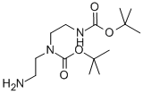 CAS 登录号：120131-72-8， N-(2-氨基乙基)-N-[2-[[(1,1-二甲基乙氧基)羰基]氨基]乙基]-氨基甲酸叔丁酯