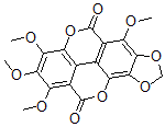 CAS#: 120139-69-7, 1,2,3,6-Tetramethoxy-(1)Benzopyrano(5,4,3-Cde)(1,3)Dioxolo(4,5-h)(1)Benzopyran-5,11-Dione