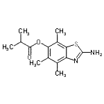 CAS#: 120164-17-2, 2-Amino-4,5,7-Trimethyl-1,3-Benzothiazol-6-Yl 2-Methylpropanoate