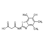 CAS#: 120164-75-2, 3-[(6-Hydroxy-4,5,7-Trimethyl-1,3-Benzothiazol-2-Yl)Amino]-3-Oxopropanoic Acid