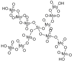 CAS#: 12027-12-2, [mu12-[Orthosilicato]]Tetracosa-mu-Oxododecaoxododeca-Molybdate Hydrogen (1:4)