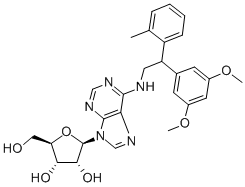 CAS#: 120442-40-2, N(6)-(2-(3,5-Dimethoxyphenyl)-2-(2-methylphenyl)ethyl)adenosine
