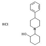 CAS 登录号：120447-62-3， 2-(4-苯基-1-哌啶基)环己醇盐酸盐(1:1)