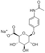CAS 登录号：120595-80-4， 4-(乙酰氨基)苯基-beta-D-吡喃葡糖苷酸单钠盐