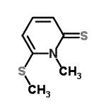 CAS 登录号：120650-44-4， 1-甲基-6-(甲硫基)-2(1H)-吡啶硫酮