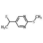CAS 登录号：120717-49-9， 5-(1-氟乙基)-2-(甲硫基)嘧啶