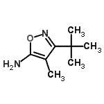 CAS#: 120771-21-3, 4-Methyl-3-(2-Methyl-2-Propanyl)-1,2-Oxazol-5-Amine