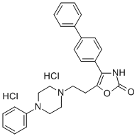 CAS#: 120944-30-1, 4-(1,1'-Biphenyl-4-Yl)-5-(2-(4-Phenyl-1-Piperazinyl)Ethyl)-2(3H)-Oxazolone Dihydrochloride