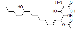 CAS 登录号：121025-46-5， (E)-5-乙酰氧基-2-氨基-3,4,14-三羟基二十碳-6-烯酸
