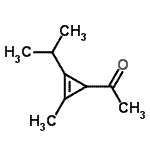 CAS 登录号：121138-89-4， 1-(2-异丙基-3-甲基-2-环丙烯-1-基)乙酮