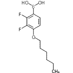 CAS 登录号：121219-20-3， [2,3-二氟-4-(己氧基)苯基]硼酸