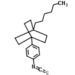 CAS 登录号：121219-38-3， 1-己基-4-(4-异硫氰酸基苯基)双环[2.2.2]辛烷