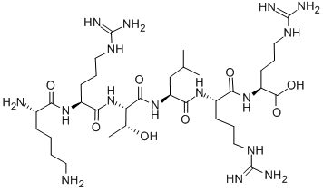 CAS#: 121284-21-7, L-Lysyl-L-Arginyl-L-Threonyl-L-Leucyl-L-Arginyl-L-Arginine