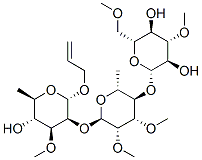 CAS 登录号：121333-93-5， 烯丙基 2-O-(4-O-(3,6-二-O-甲基-beta-吡喃葡萄糖基)-2,3-二-O-甲基-alpha-吡喃鼠李糖基)-3-O-甲基-alpha-吡喃鼠李糖苷