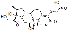 CAS#: 121383-83-3, 4-(Carboxymethylthio)betamethasone
