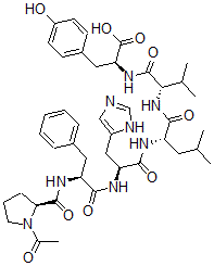 CAS#: 121520-99-8, N-(N-(N-(N-(N-(1-acetyl-L-prolyl)-L-phenylalanyl)-L-histidyl)-L-leucyl)-L-valyl)-L-Tyrosine