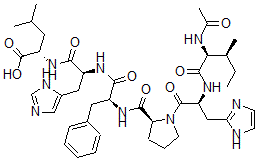 CAS 登录号：121521-00-4， 1-去-L-天冬氨酸-2-去-L-精氨酸-3-去-L-缬氨酸-4-去-L-酪氨酸-5-(N-乙酰基-L-异亮氨酸)-血管紧张素I