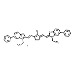 CAS#: 121556-56-7, 2-[(E)-2-{(3E)-2-Chloro-3-[(2Z)-2-(3-Ethyl-5-Phenyl-1,3-Benzoxazol-2(3H)-Ylidene)Ethylidene]-1-Cyclopenten-1-Yl}Vinyl]-3-Ethyl-5-Phenyl-1,3-Benzoxazol-3-Ium Iodide