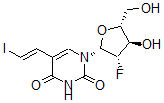 CAS 登录号：121563-65-3， 1-[(2R,3S,4R,5R)-3-氟-4-羟基-5-(羟基甲基)四氢呋喃-2-基]-5-[(E)-2-碘乙烯基]嘧啶-2,4-二酮
