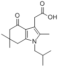 CAS#: 121625-72-7, 2-[2,6,6-Trimethyl-1-(2-Methylpropyl)-4-Oxo-5,7-Dihydroindol-3-Yl]Acetic Acid