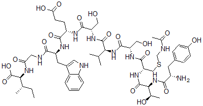 CAS#: 121637-29-4, 85-Tyrosyl-87-cysteinyl(acetamidomethyl)seminal plasma inhibin (85-94)