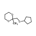 CAS#: 121680-73-7, 2-[(Cyclopentyloxy)Methyl]-2-Methyl-1,3-Dioxane
