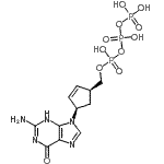 CAS#: 121864-74-2, Triphosphoric Acid, Mono[[(1S,4R)-4-(2-Amino-3,6-Dihydro-6-Oxo-9H-Purin-9-Yl)-2-Cyclopenten-1-Yl]Methyl] Ester