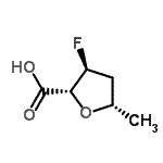 CAS 登录号：121911-25-9， (5S)-2,5-脱水-3,4-二脱氧-3-氟-5-甲基-L-赤式-戊糖酸