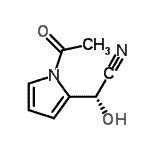 CAS 登录号：121950-16-1， (2R)-(1-乙酰基-1H-吡咯-2-基)(羟基)乙腈