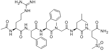 CAS#: 121951-71-1, N2-Acetyl-L-arginyl-L-phenylalanyl-L-phenylalanyl-N-methylglycyl-L-leucyl-L-Methioninamide S,S-dioxide