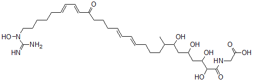 CAS#: 122005-24-7, 2-[[(12E,14E,20E,22E)-28-(Carbamimidoyl-Hydroxyamino)-2,3,5,7-Tetrahydroxy-8-Methyl-19-Oxooctacosa-12,14,20,22-Tetraenoyl]Amino]Acetic Acid