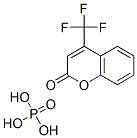 CAS 登录号：122018-93-3， [2-氧代-4-(三氟甲基)苯并吡喃-7-基]磷酸二氢酯