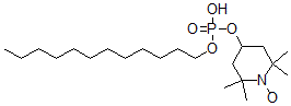 CAS 登录号：122018-94-4， 4-(((十二烷氧基)羟基亚膦酰)氧基)-2,2,6,6-四甲基-1-哌啶基氧基