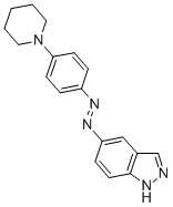 CAS#: 122168-72-3, 5-(4'-(N-Piperidinyl)Phenylazo)Indazole