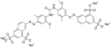 CAS#: 12217-64-0, Tetrasodium 7,7'-[Carbonylbis[Imino(5-Methoxy-2-Methyl-4,1-Phenylene)Azo]]Bis(Naphthalene-1,3-Disulphonate)