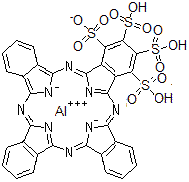CAS 登录号：122170-90-5， 29H,30H-酞菁-1,2,3,4-四磺酸,铝盐(1:1)