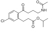 CAS#: 122199-01-3, 1-Methylethyl 2-(4-(Acetylamino)-1-Oxobutyl)-5-Chlorobenzenepropanoate