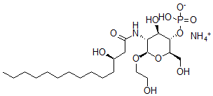 CAS 登录号：122351-28-4， 2-羟基乙基-2-脱氧-2-(3-羟基十四烷酰胺基)吡喃葡萄糖苷-4-磷酸酯