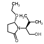 CAS 登录号：122383-38-4， (5S)-5-乙氧基-1-[(2S)-1-羟基-3-甲基-2-丁烷基]-2-吡咯烷酮