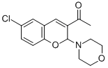 CAS#: 122438-02-2, 1-(6-Chloro-2-(4-Morpholinyl)-2H-Benzopyran-3-Yl)Ethanone